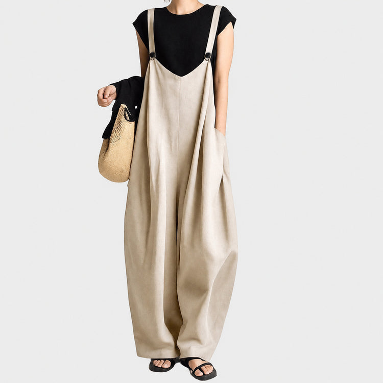 8 colors in stock, ships the same day! Rakuten Japanese-style lazy wide-leg suspend pants 2026 autumn new loose solid color