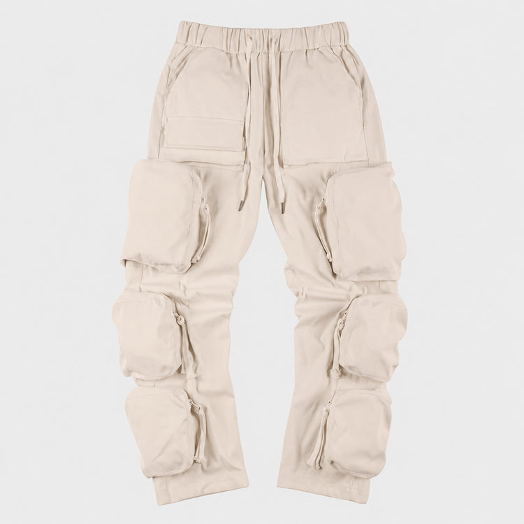Lanhai Men's Wear 2025 Autumn and Winter New European and American Fashion Brand Multi-Pocket High Street Functional Casual Cargo Pants Men's Trend